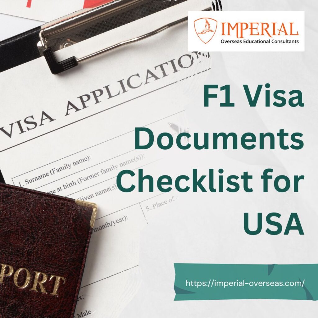 F1 Visa Documents Checklist for USA | Study visa for usa | Imperial